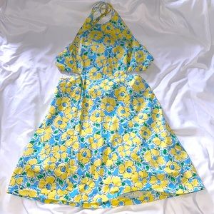 Zara halter neck floral dress